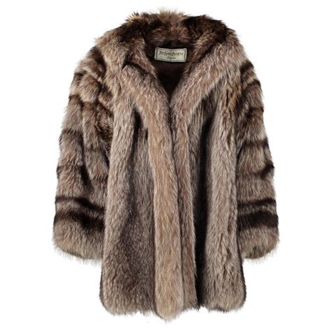 yves saint laurent fur coat